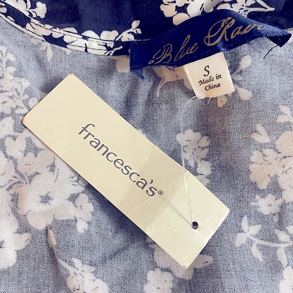 NWT Francesca’s Blue Rain Navy Dress - Picture 3 of 4